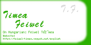 timea feiwel business card